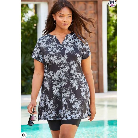 NEW Swimsuits for All Longer Length Swim Tunic Top Size 22 Modest Swimsuits - Picture 9 of 9